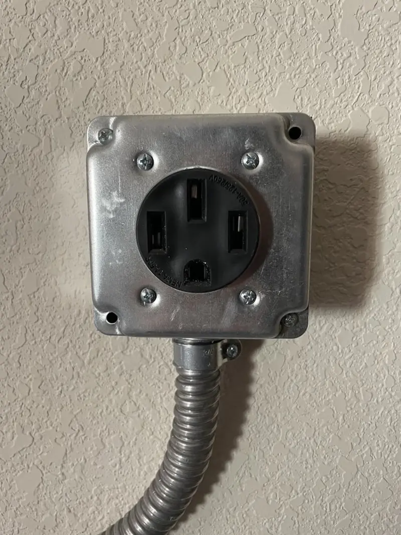 NEMA 14-50 outlet installed for Electrical Panel Upgrade in Palm Bay