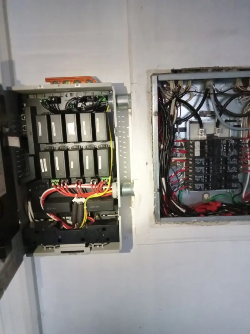 Electrical panel upgrade completed for Security Camera Wiring in Palm Bay